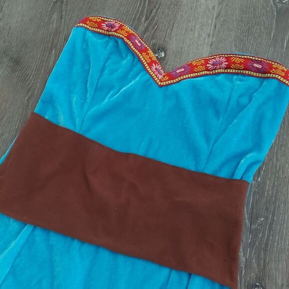 Dreamgirl Native American Dream Catcher  Halloween Costume Small Strapless Dress - Picture 3 of 6